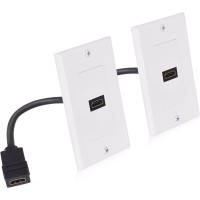 Cable Matters 2-Pack 1-Port HDMI Wall Plate - White